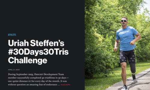 personal athlete stories section